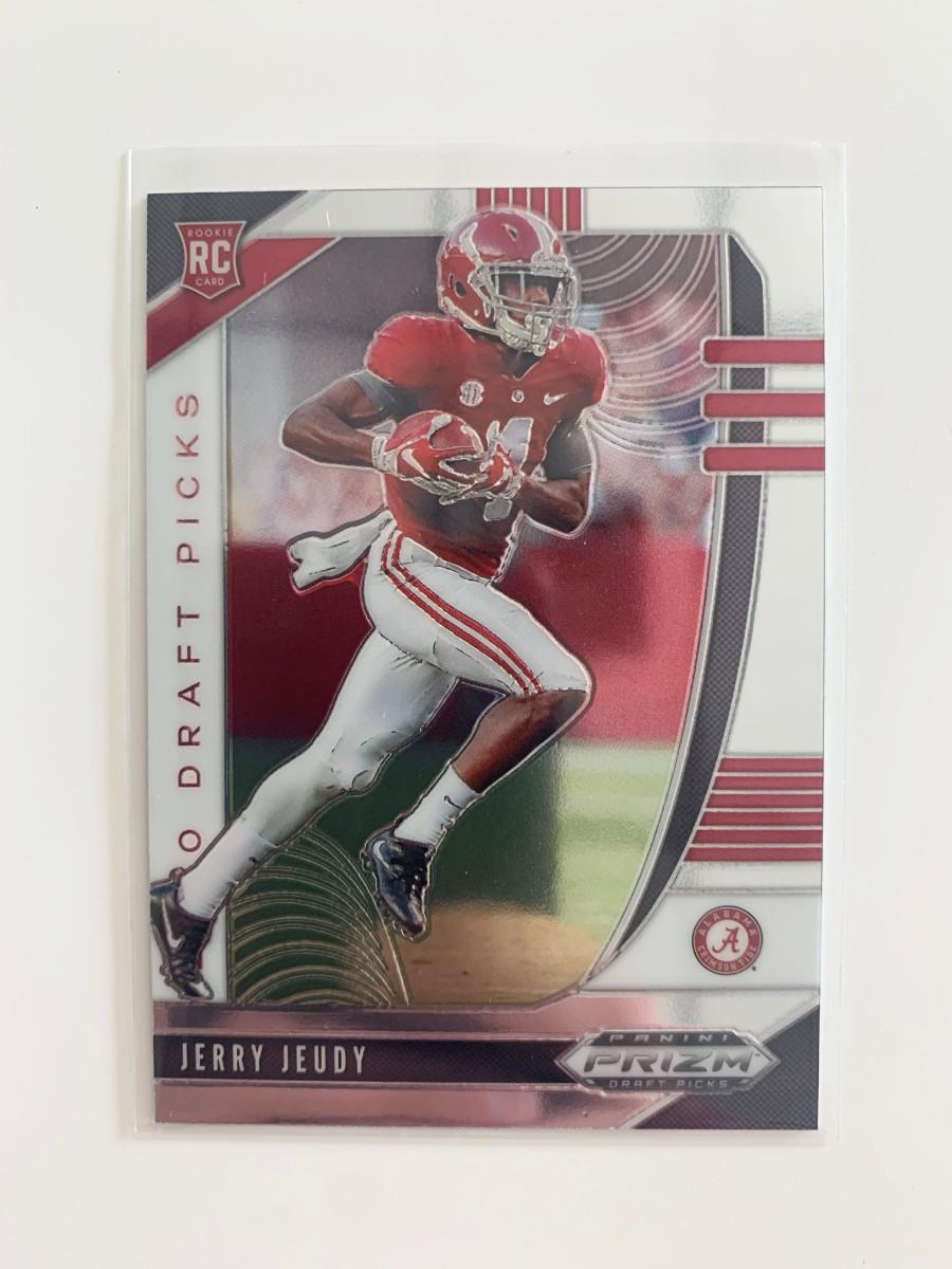 2020 Panini Prizm Jerry Jeudy Rookie Base Card RC #314 Denver Broncos