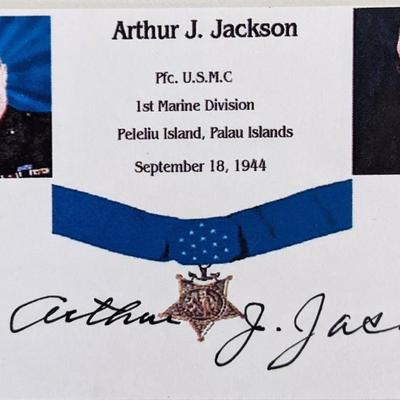 Arthur Junior Jackson signed card