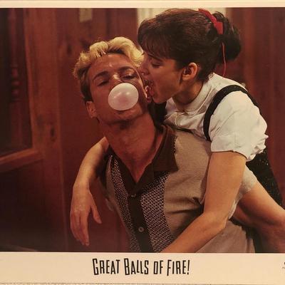 Great Balls of Fire! original 1989 vintage lobby card