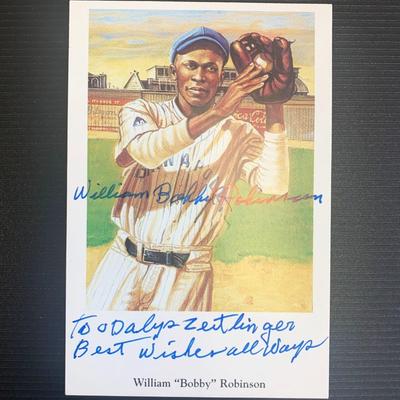  William Robinson Signed Baseball Trading Card