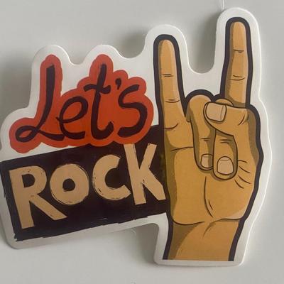 Let's Rock sticker 