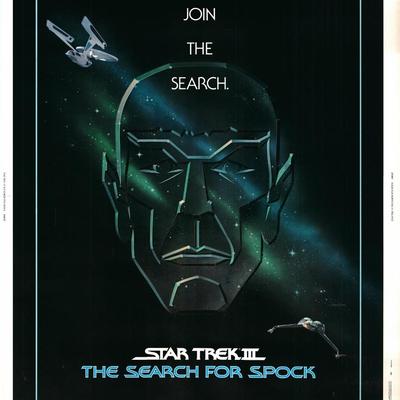 Star Trek III: The Search for Spock original 1984 vintage one sheet movie poster