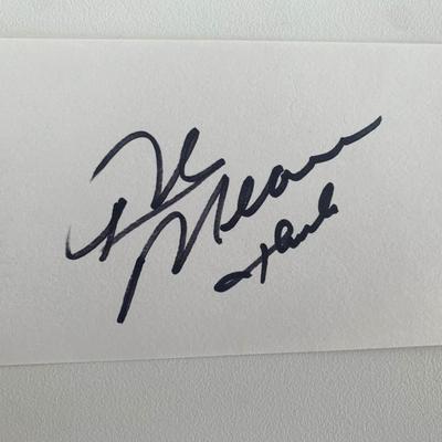 Indy Car Racer Rick Mears original signature