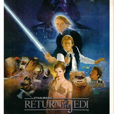 Return of the Jedi original 1983 vintage one sheet movie poster