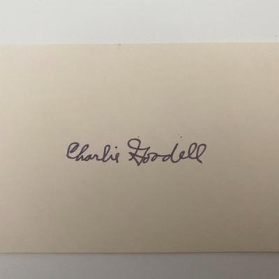 US Senator &  Congressman Charles Goodell  original signature