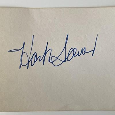 Hank Sauer original signature cut
