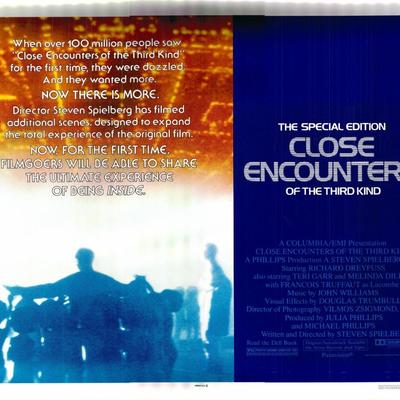 Close Encounters of the Third Kind original 1980R vintage rolled poster