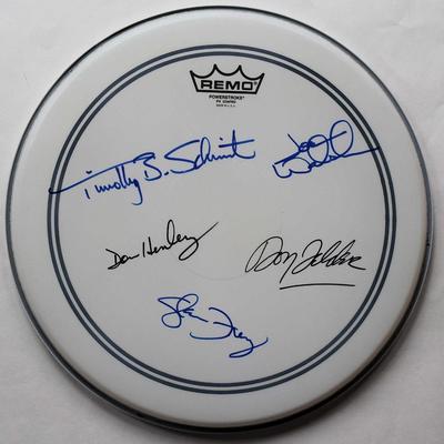 Eagles signed drum head