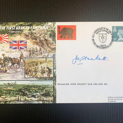 John Hackett signed first day cover