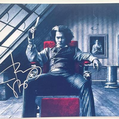Sweeny Todd Johnny Depp signed photo
