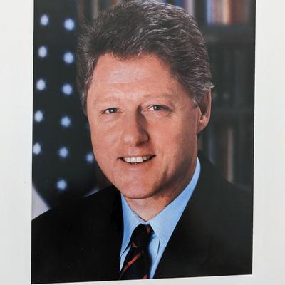 Bill Clinton facsimile signed photo