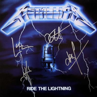 Metallica signed Ride The Lightning album