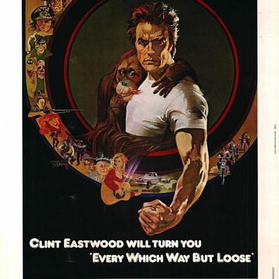 Every Which Way But Loose original 1978 vintage one sheet movie poster