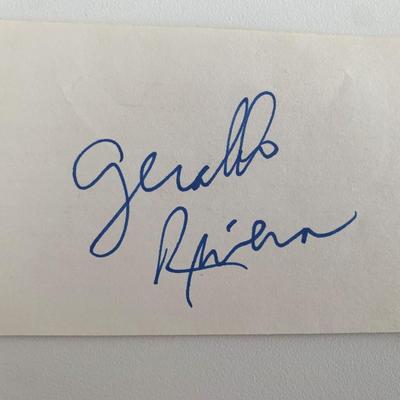 Geraldo Rivera original signature