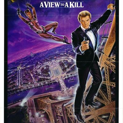 A View to A Kill original 1985 vintage movie poster