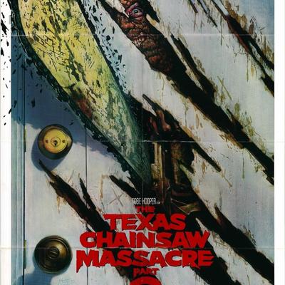 The Texas Chainsaw Massacre, Part 2 original 1986 vintage movie poster