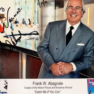 Frank W Abagnale signed photo