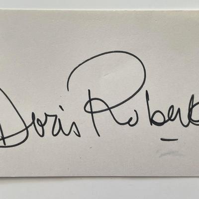 Doris Roberts original signature cut