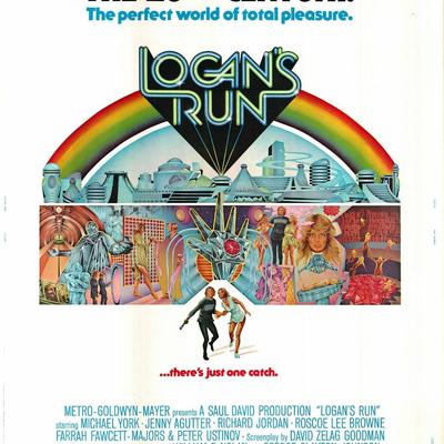 Logan's Run original 1976 vintage one sheet movie poster