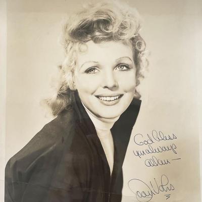 Joan Vohs signed photo