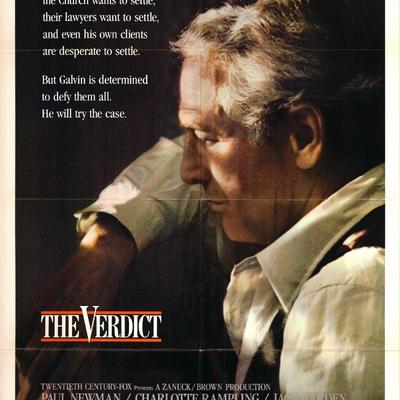 The Verdict original 1982 vintage movie poster