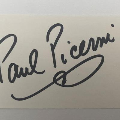 Paul Picerni original signature