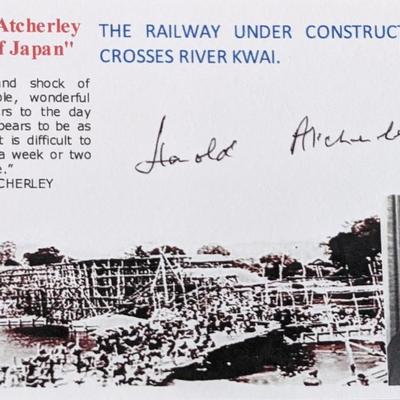 Harold Atcherley signed card