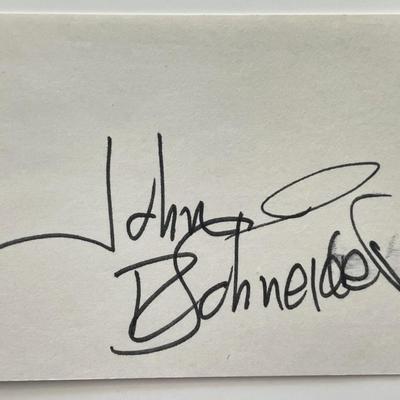 John Schneider original signature cut