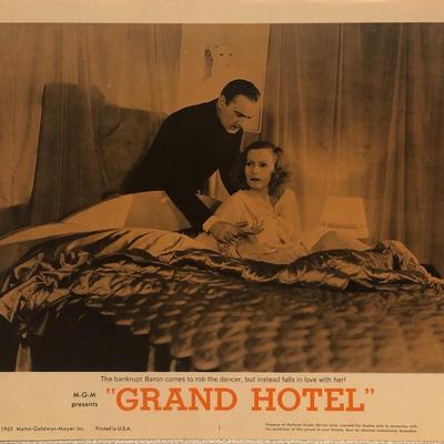 Grand Hotel original 1962R vintage lobby card