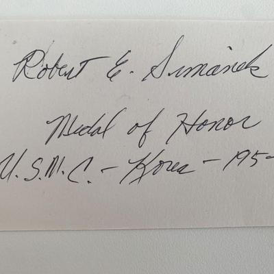 Robert E. Simanek original signature