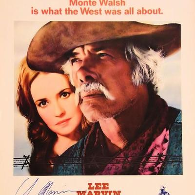 Lee Marvin 
signed lobby card. 