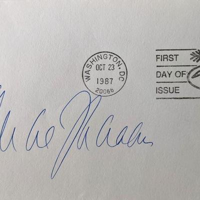 1987 signed First Day Cover