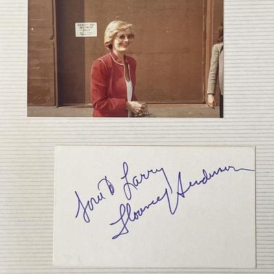 The Brady Bunch Florence Henderson original signature and photo