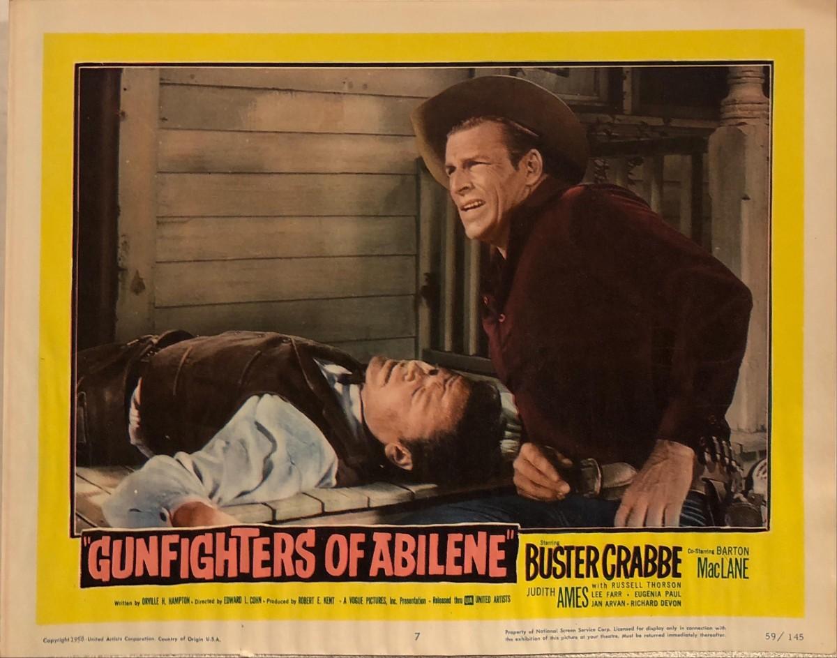 Gunfighters of Abilene original 1959 vintage lobby card | EstateSales.org