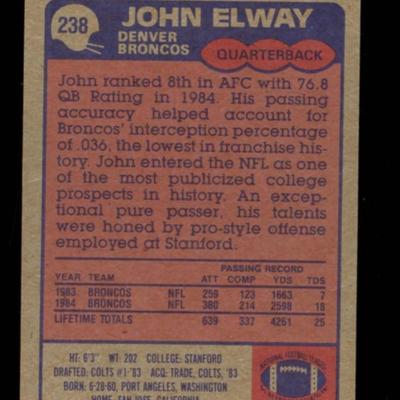 1985 TOPPS JOHN ELWAY
