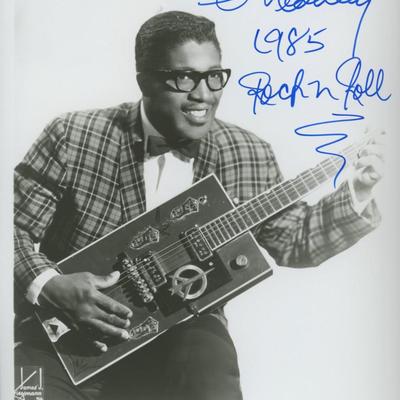 Bo Diddley signed photo