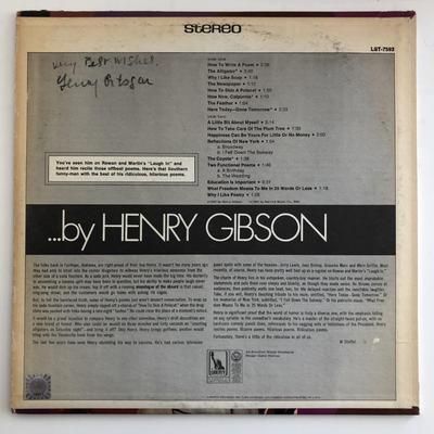 Henry Gibson signed album