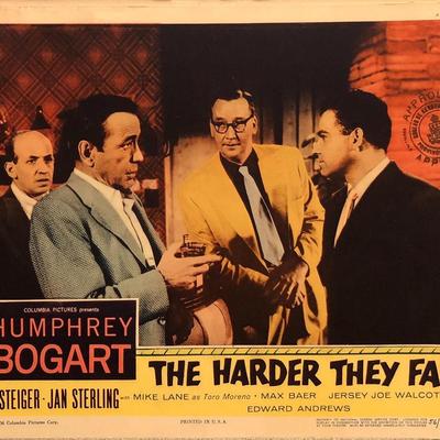 The Harder They Fall original 1956 vintage lobby card
