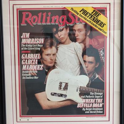 The Pretenders Custom Matted and Framed Rolling Stone Cover Signed Poster