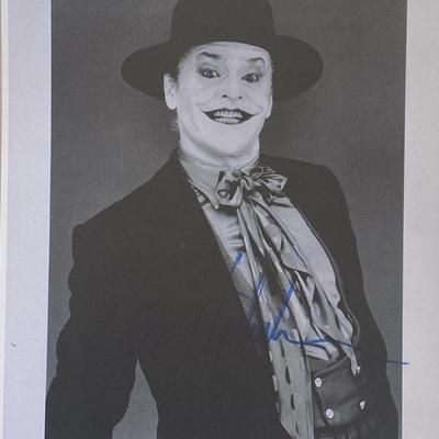 Batman Jack Nicholson signed movie photo