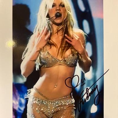 Britney Spears signed photo