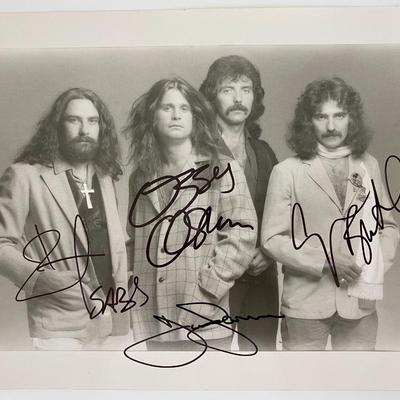 Black Sabbath signed photo