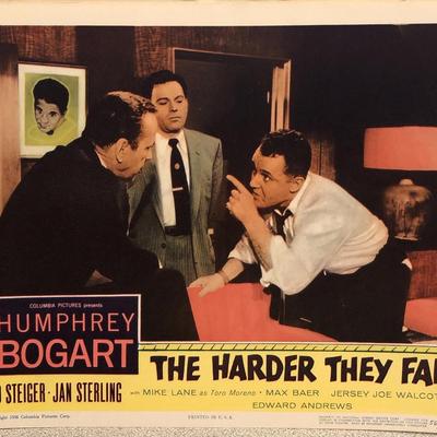 The Harder They Fall original 1956 vintage lobby card