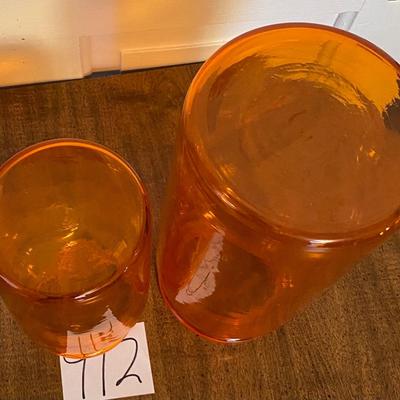 Vintage Tangerine Bottles