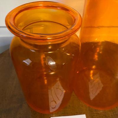 Vintage Tangerine Bottles