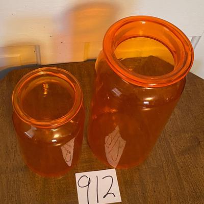 Vintage Tangerine Bottles
