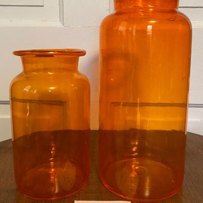 Vintage Tangerine Bottles