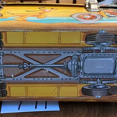 Vintage 1960 Walt Disney School Bus Lunch Box