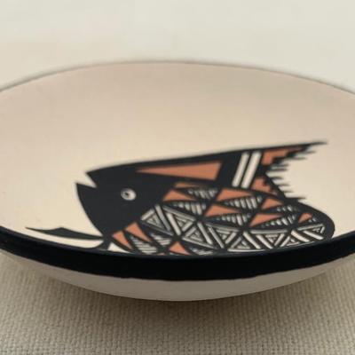 Acoma Fish Plate by D. Reano