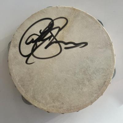 Carly Simon signed tambourine
